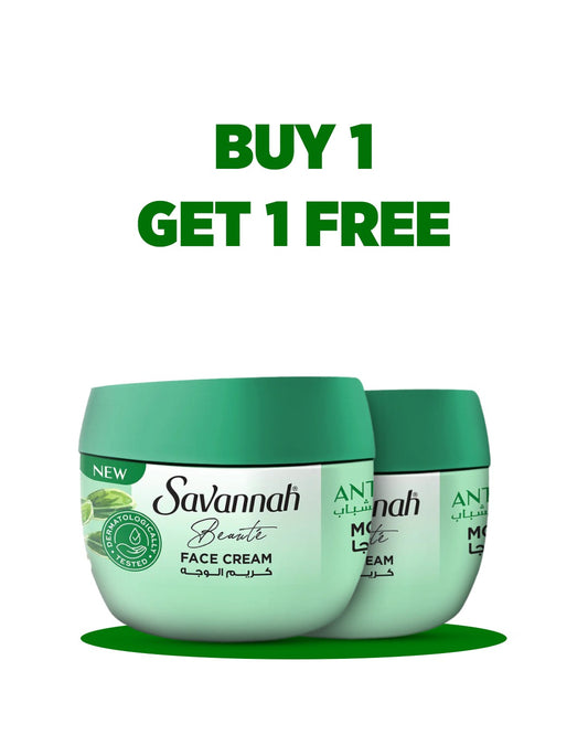 Buy 1 Savannah Anti-Acne Moringa Face Cream 50g Get 1 Free