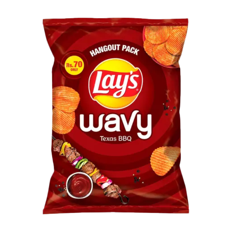 Lays Wavy B.B.Q Chips Rs 70