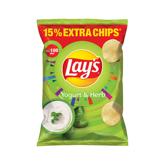 Lays Yogurt & Herb Chips Rs 100
