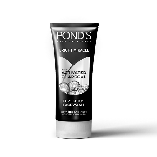 Pond's Bright Miracle Pure Detox Face Wash With Activated Charcoal 100g