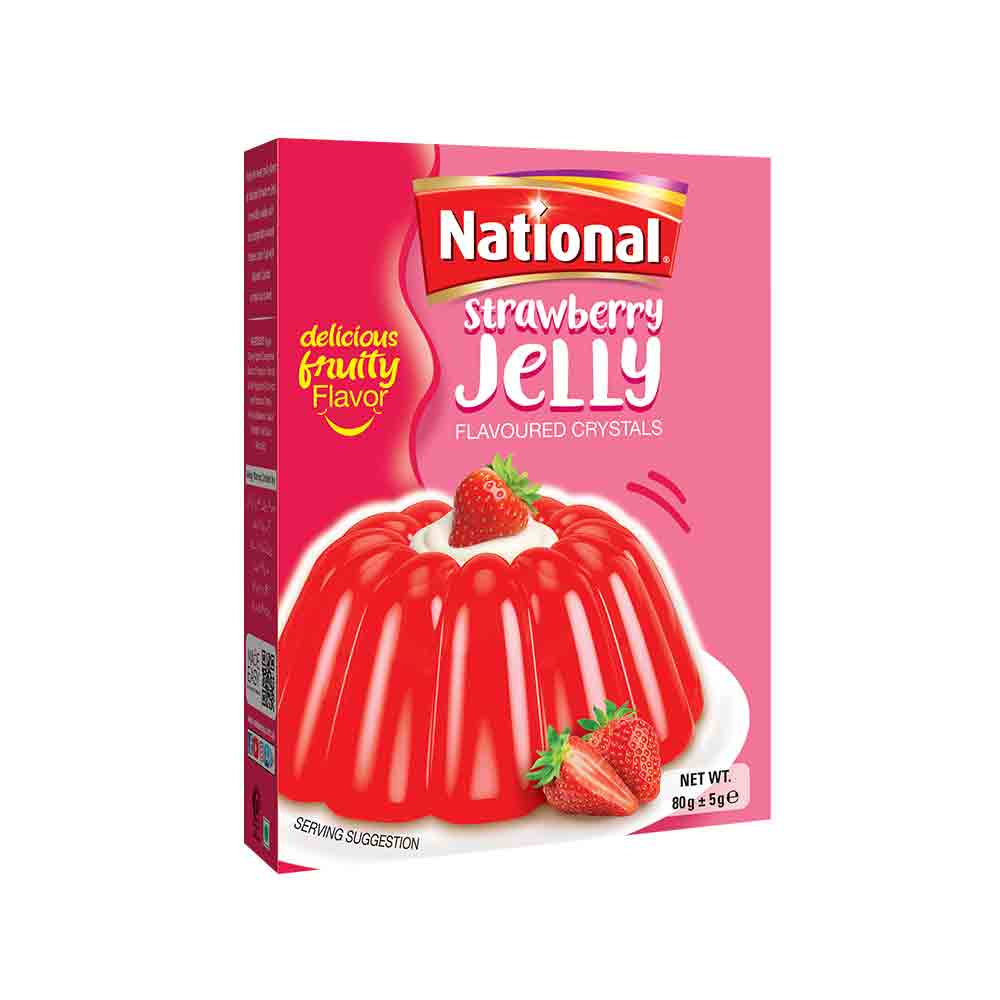 National Strawberry Crystal Jelly 80 gm