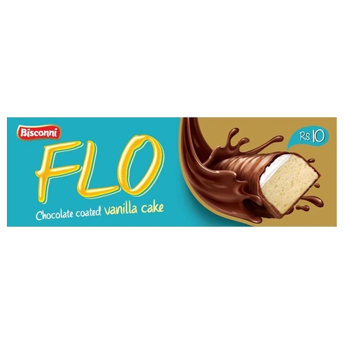 Bisconni Flo White Chocolate Coated Vanilla Cake 30pcs Box