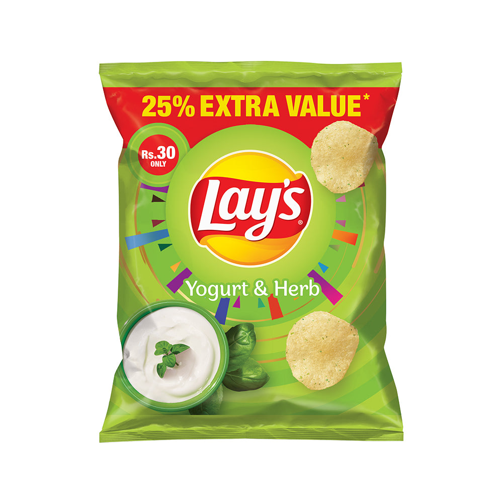 Lays Yogurt & Herbs Chips Rs 30