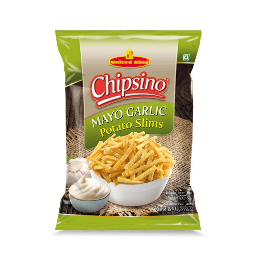 United King Chipsino Mayo Garlic Slims Potato