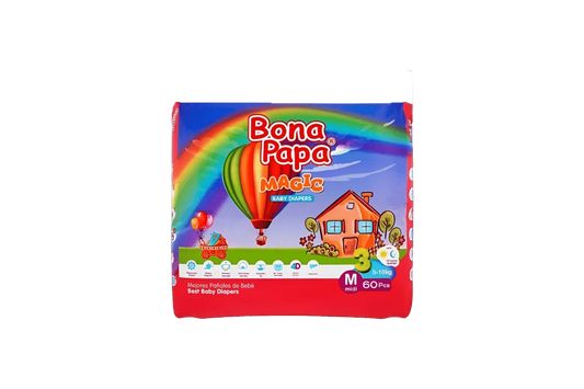 Bona Papa Magic Baby Diapers Medium 60Pcs