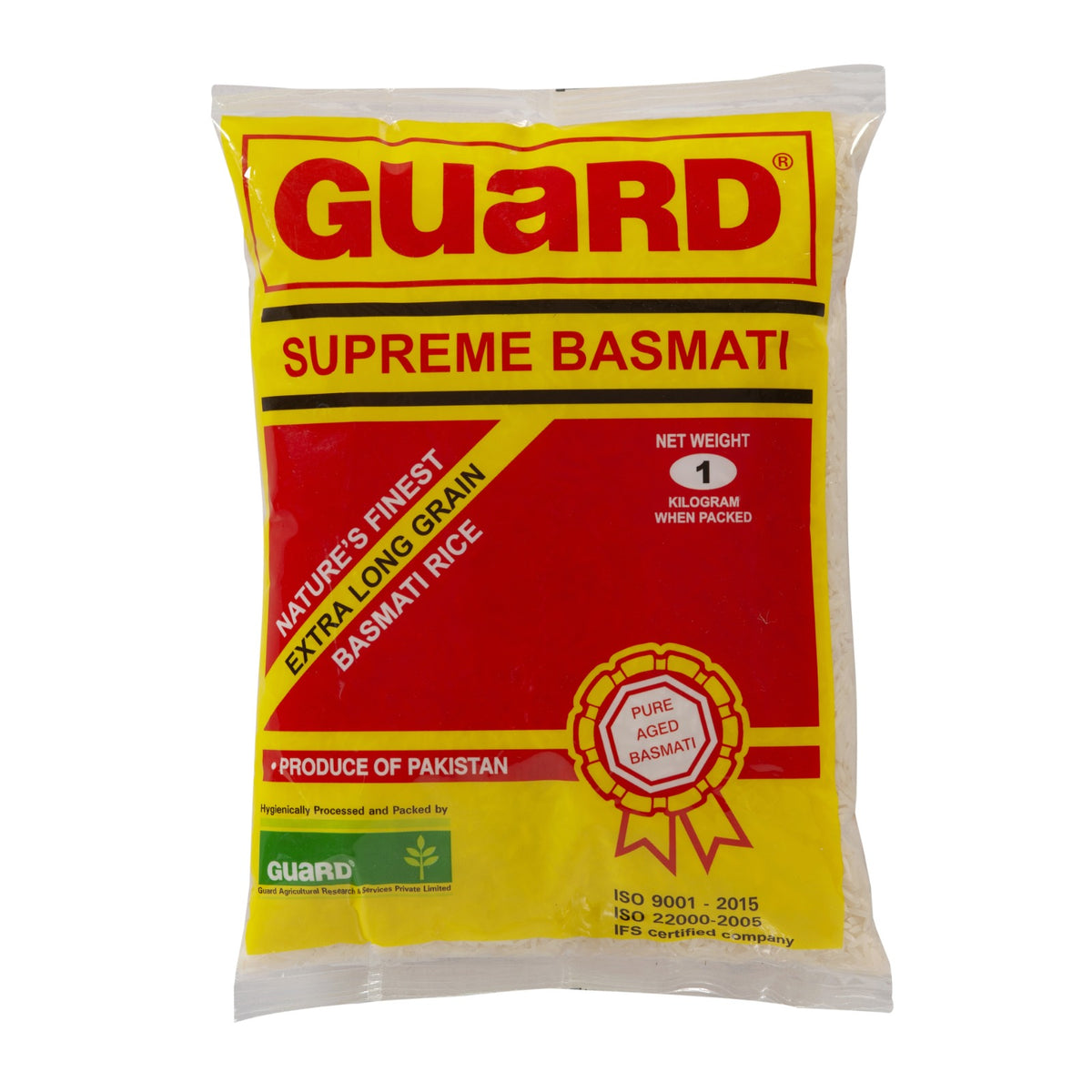 Guard Supreme Basmati Rice Extra Long Grain 1 KG