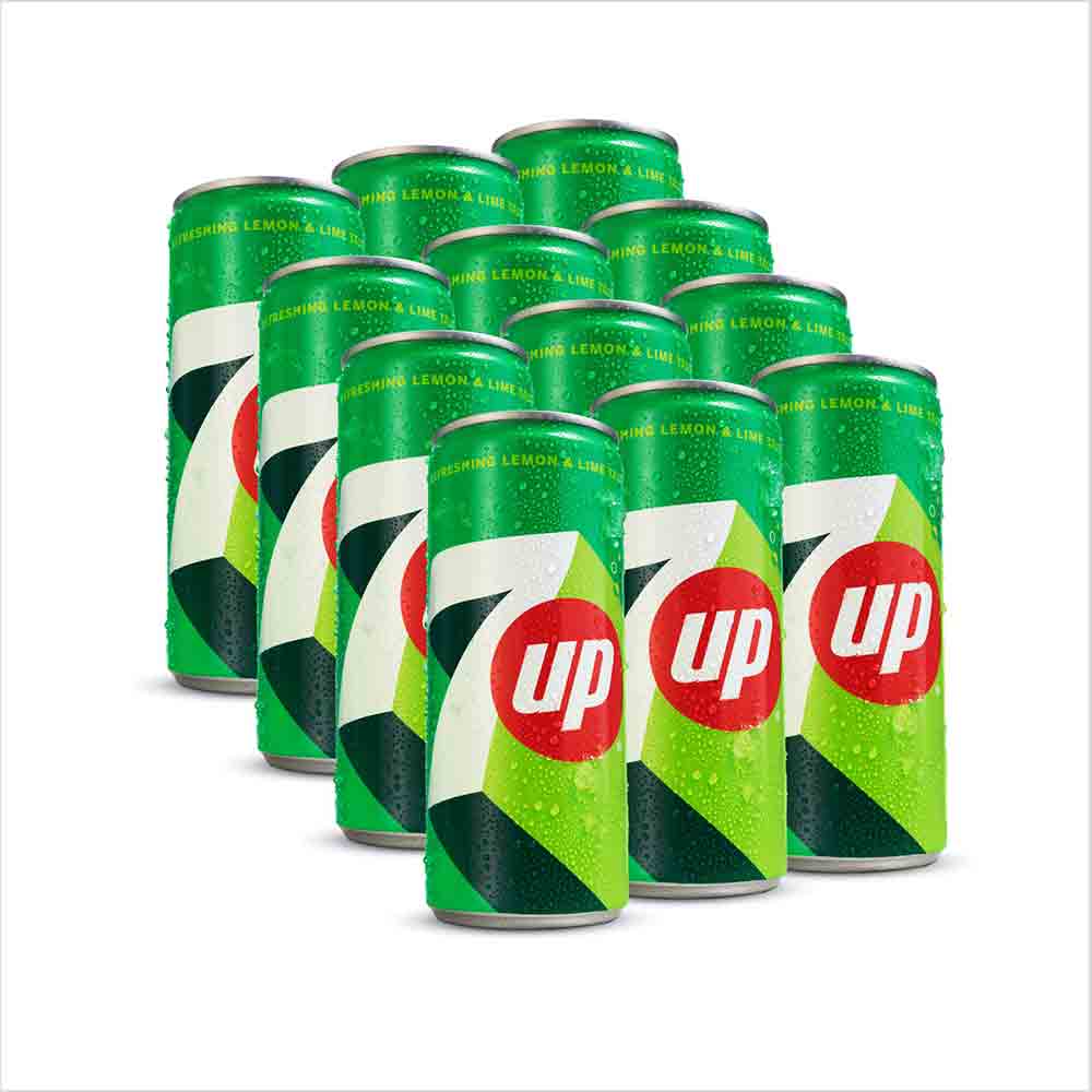 7up Soft Drink Can 250ml 12-Pcs Case
