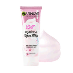 Garnier Sakura Glow Hyalwron Super Whip Face Wash 100ml
