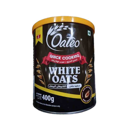 Oateo Quick Cooking White Oats, 400g