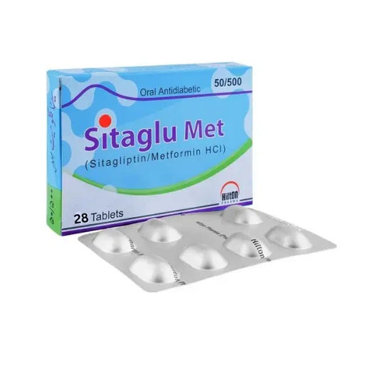 SITAGLU MET 50MG+500MG TABLETS 7S