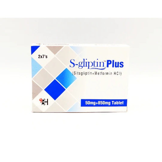 S-GLIPTIN PLUS 50MG+850MG TABLETS 7S