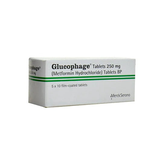 GLUCOPHAGE 250MG TAB