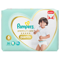 Pampers Premium Care Diaper Pants Junior Plus Size 6, 36 Counts